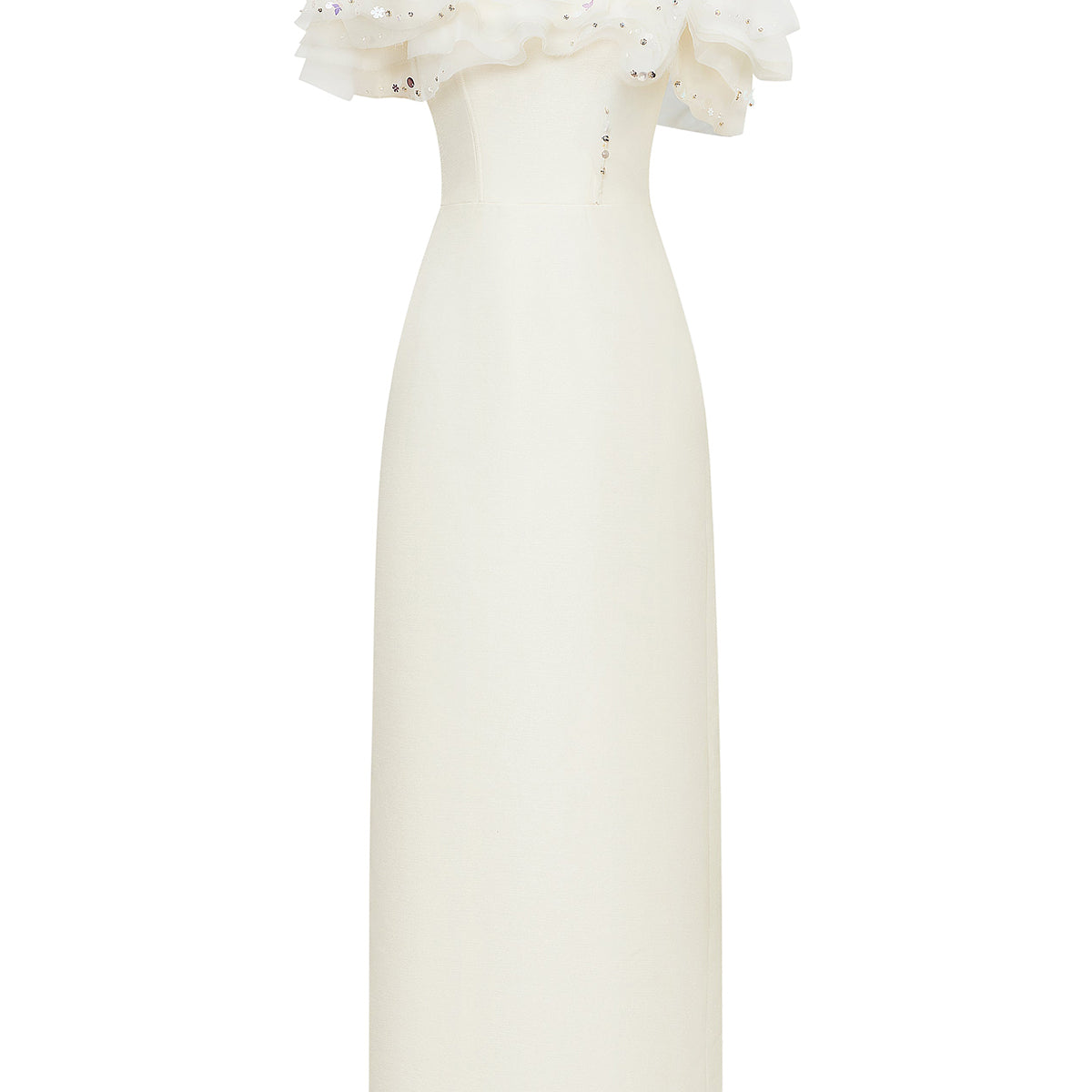 Petaline Butterfly Sleeve Maxi Dress