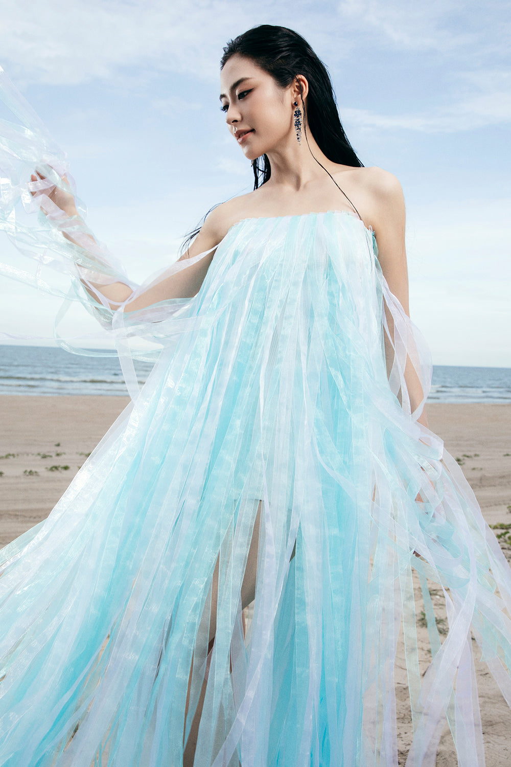 Nelvaine Fringe Maxi Dress