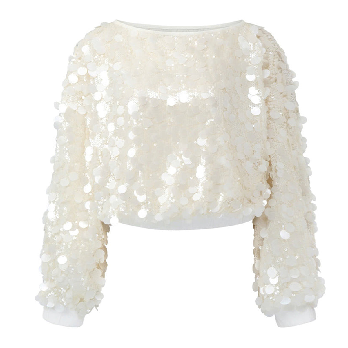 Aura Straight Diagonal Neck Mesh Top