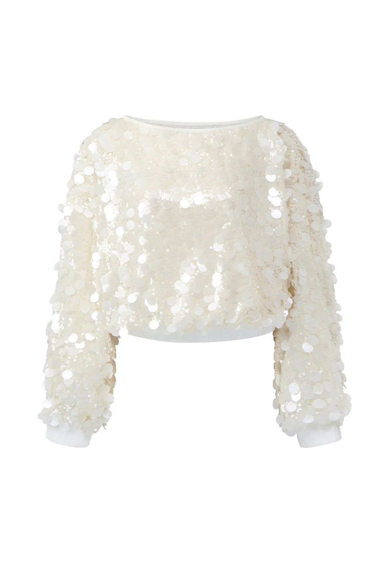 Aura Straight Diagonal Neck Mesh Top