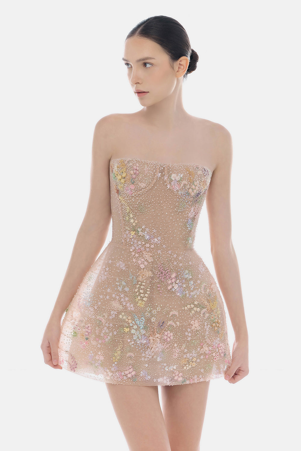 Elowen Embroidery Mini Dress