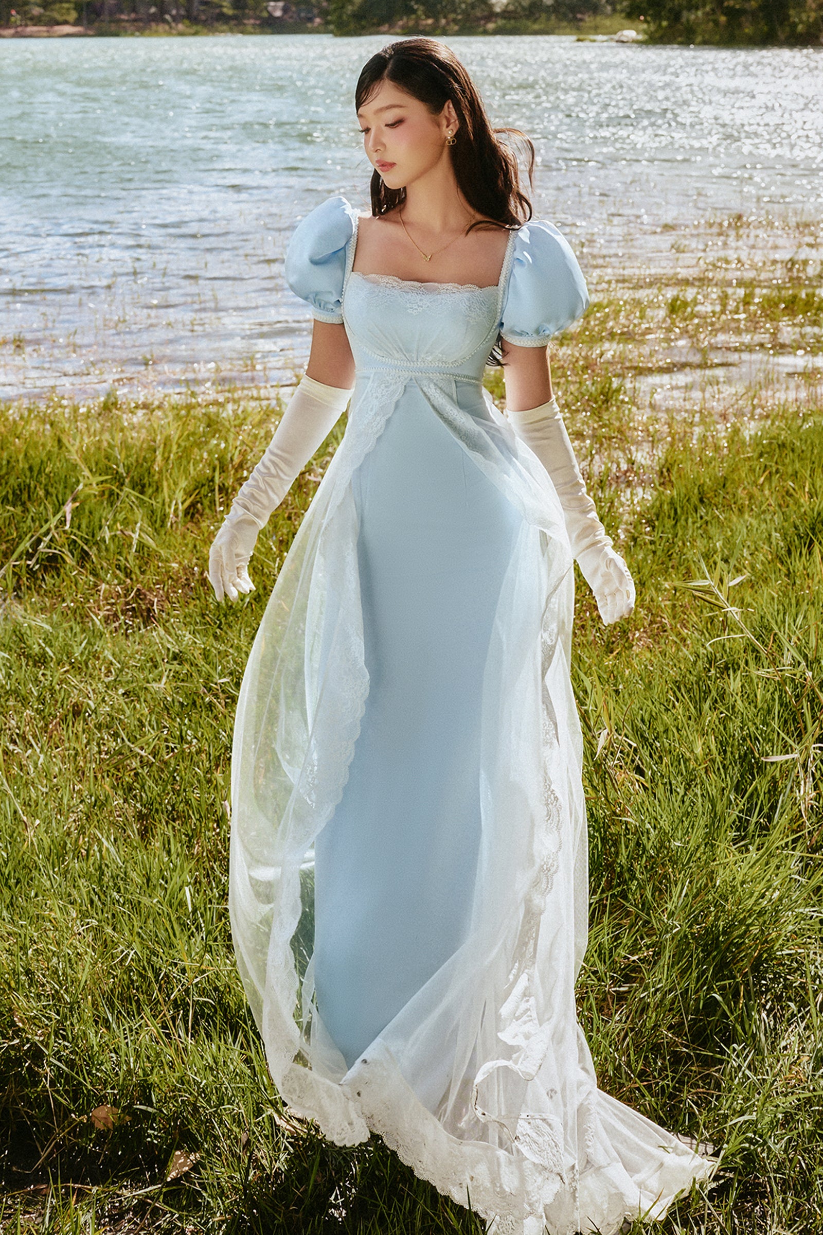 Daphne Ribbon Maxi Dress