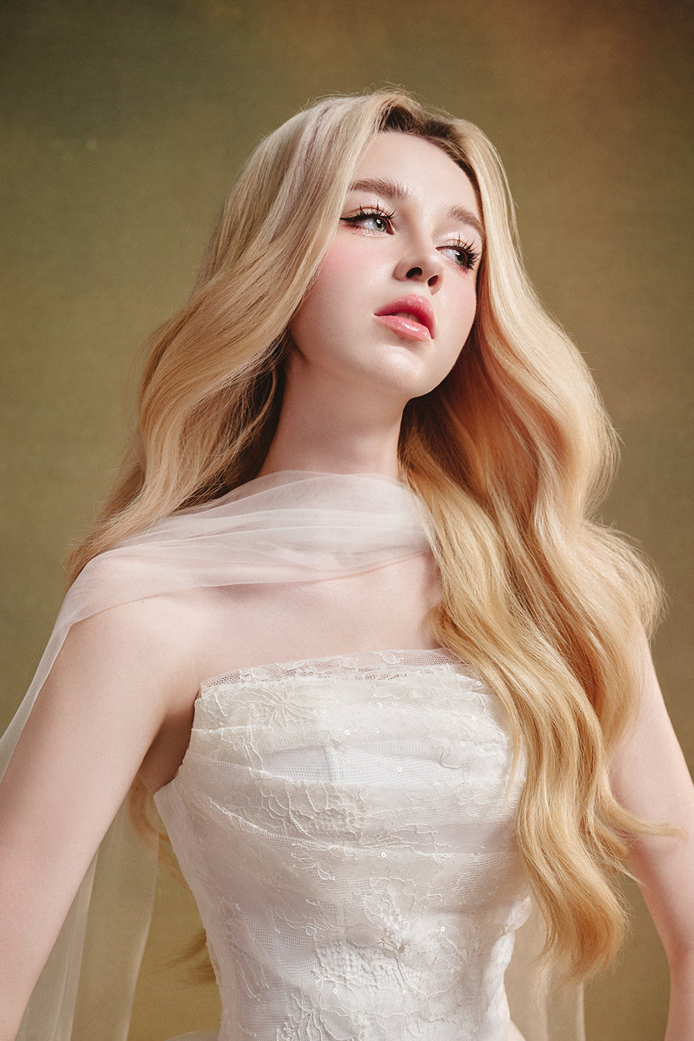 Amelia Ball Gown Gathering Maxi Dress