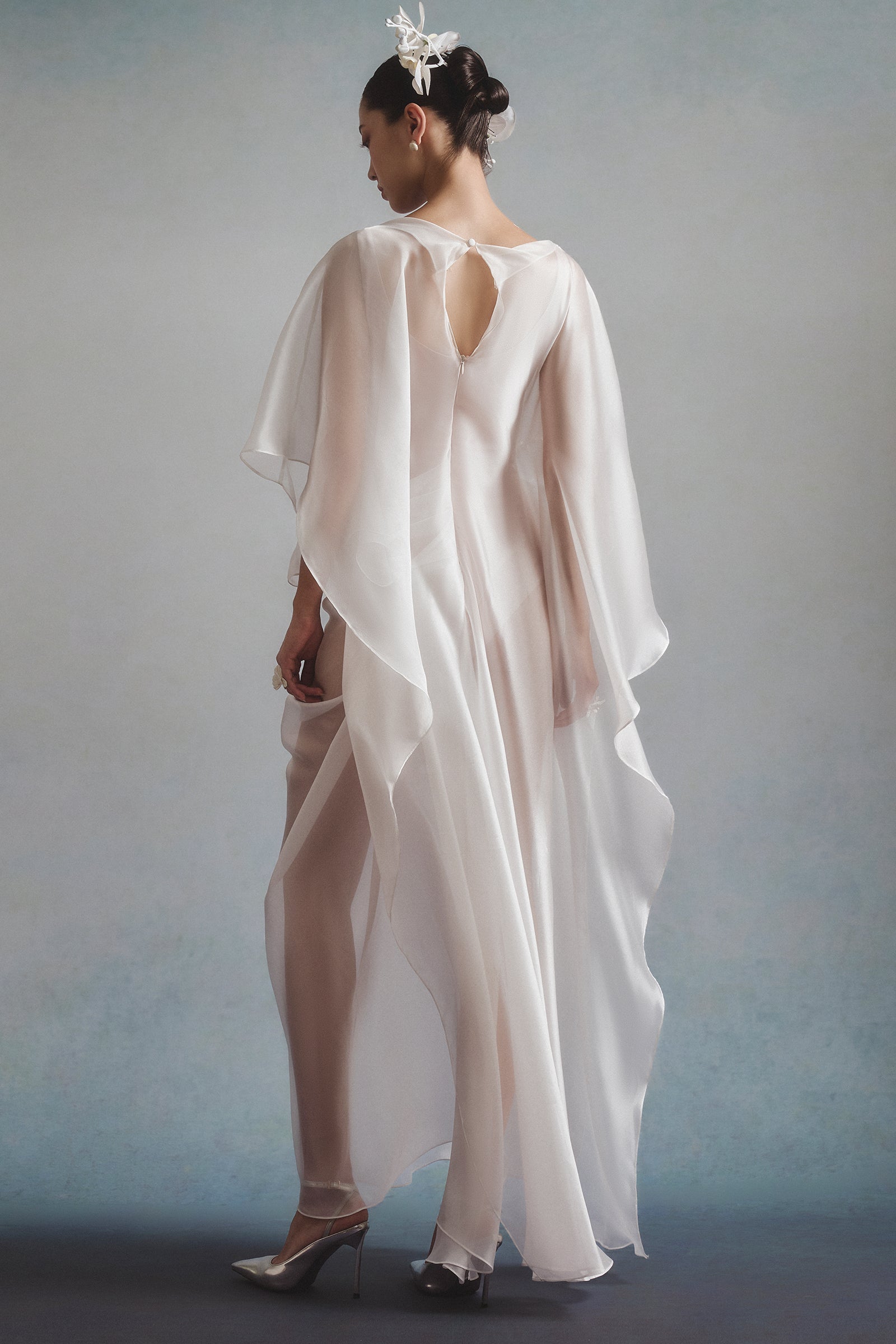 Sheen Draped Maxi Dress