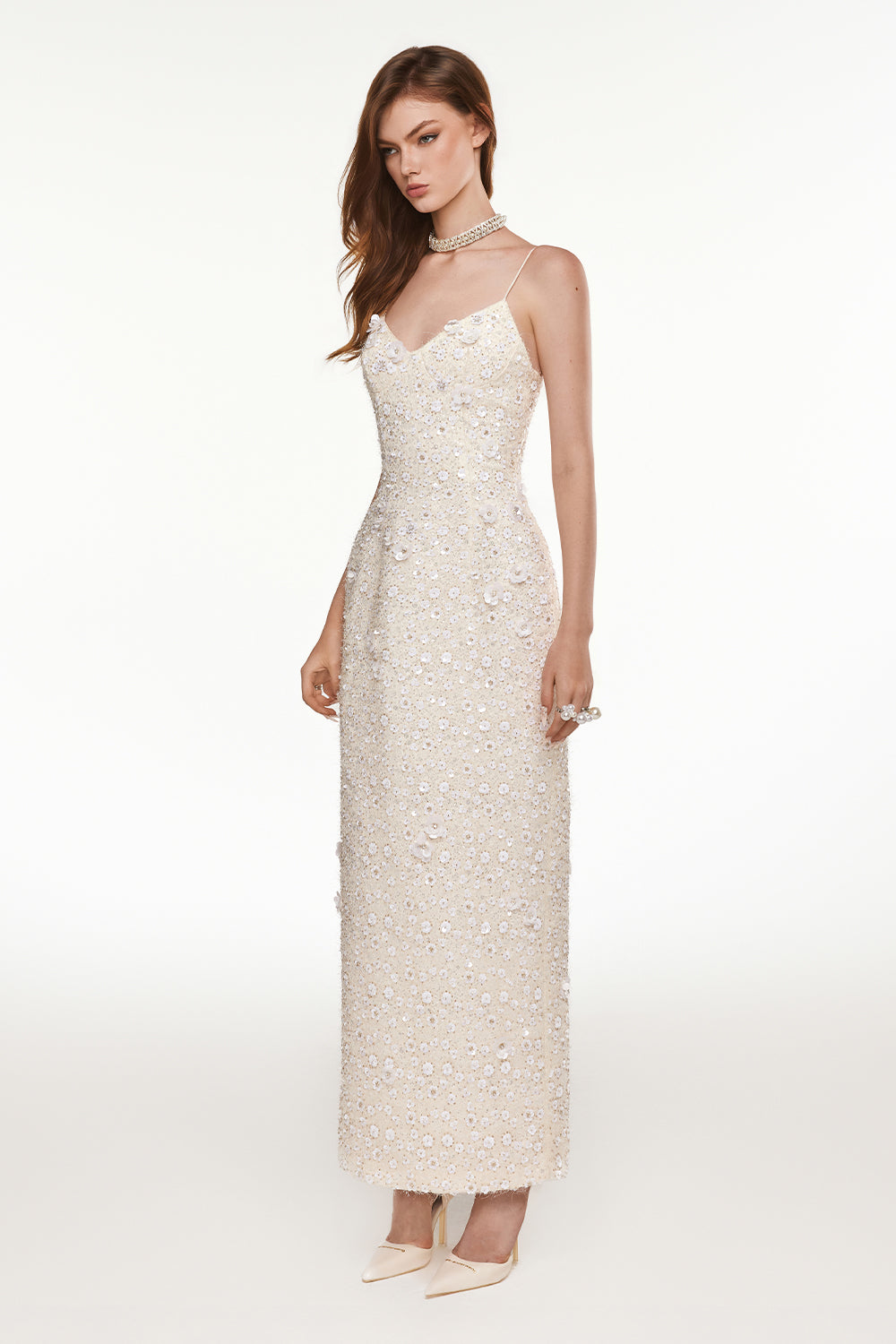 Sereia Applique Maxi Dress