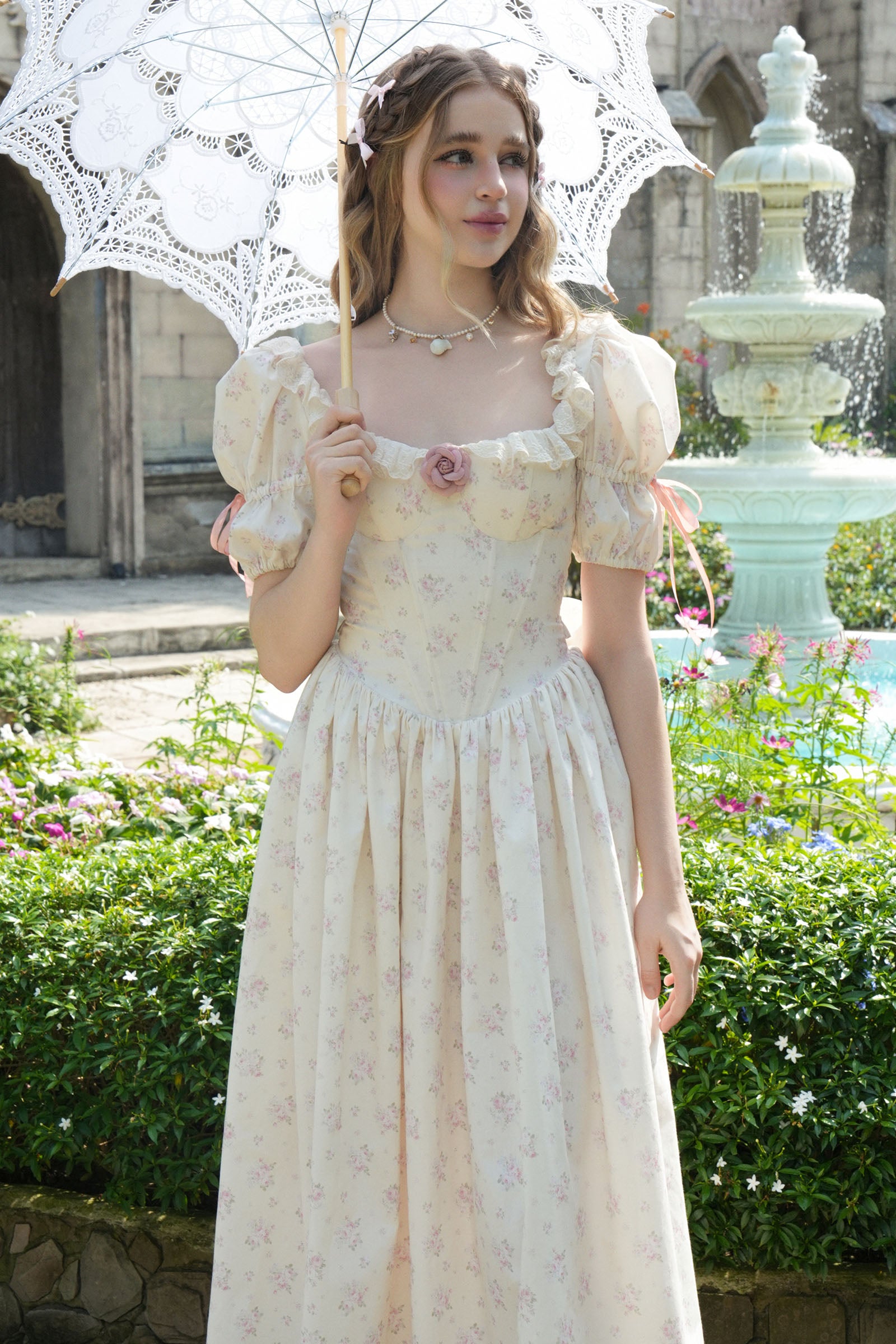 Whisper Ribbon Maxi Dress