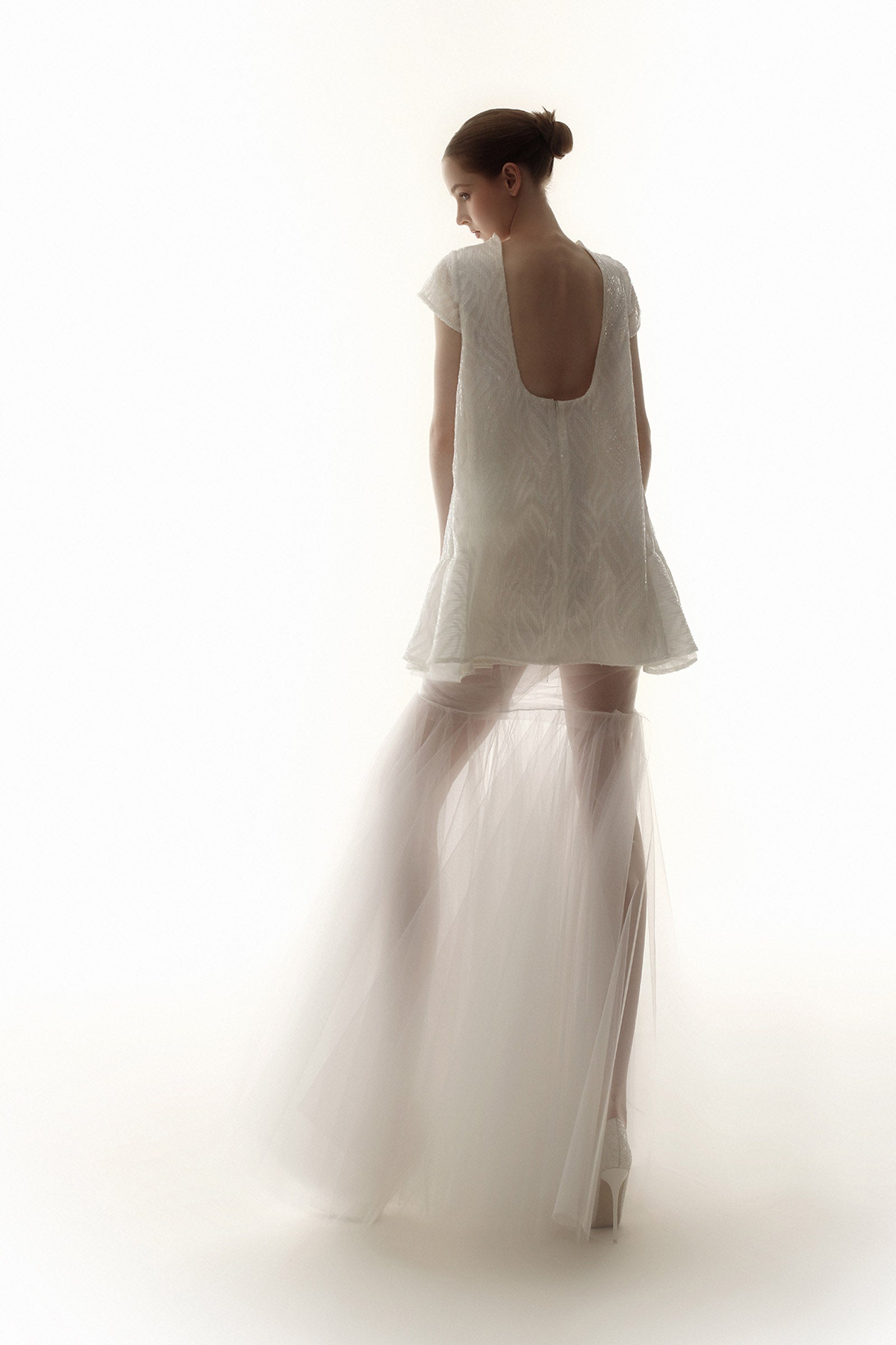 Primevality Cowl Mini Dress