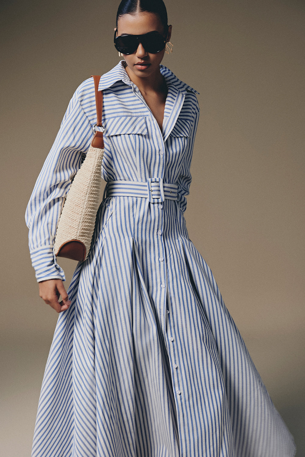 Celie Flap Pocket Maxi Dress