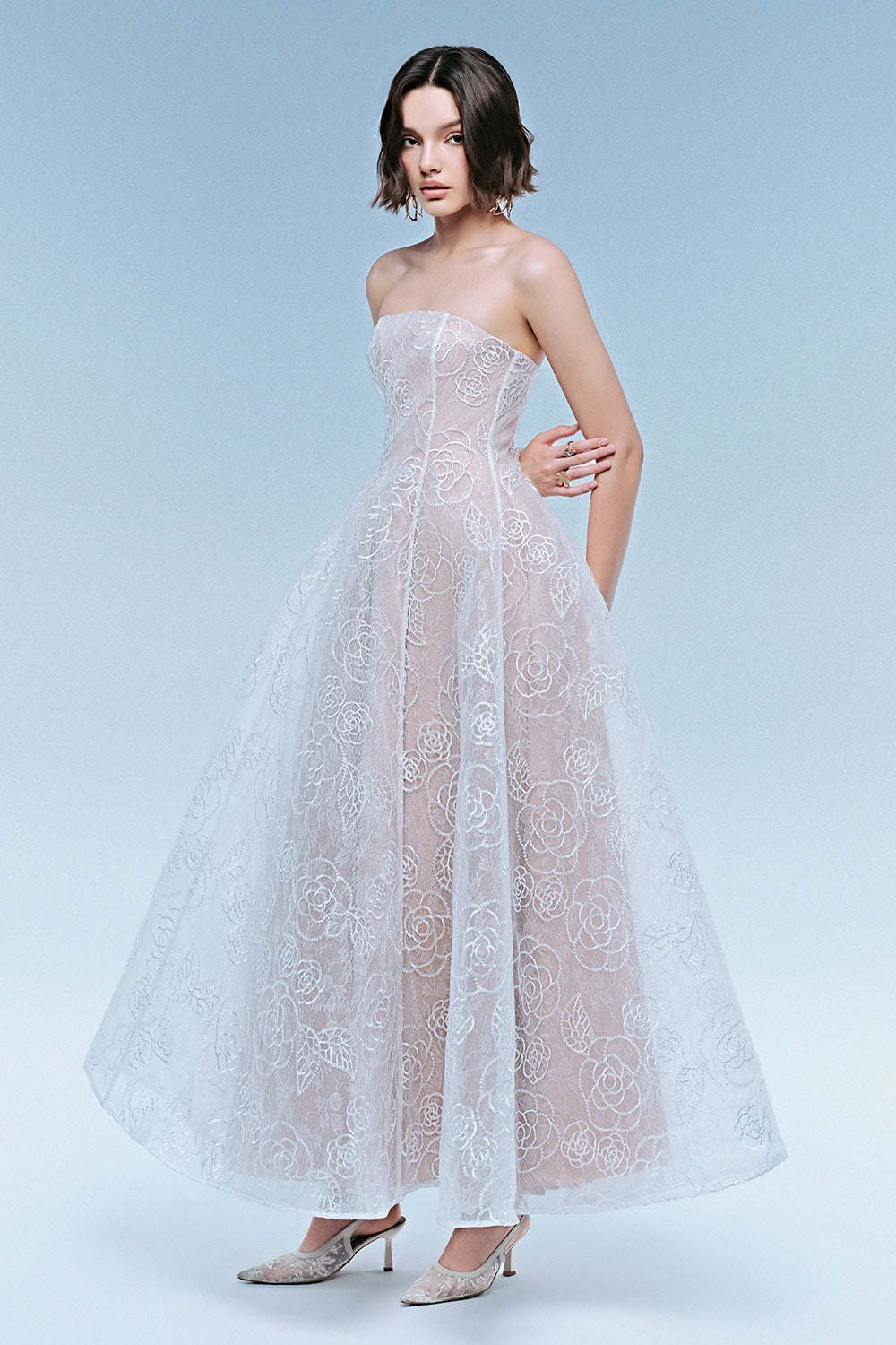 Alyssa Embroidery Maxi Dress