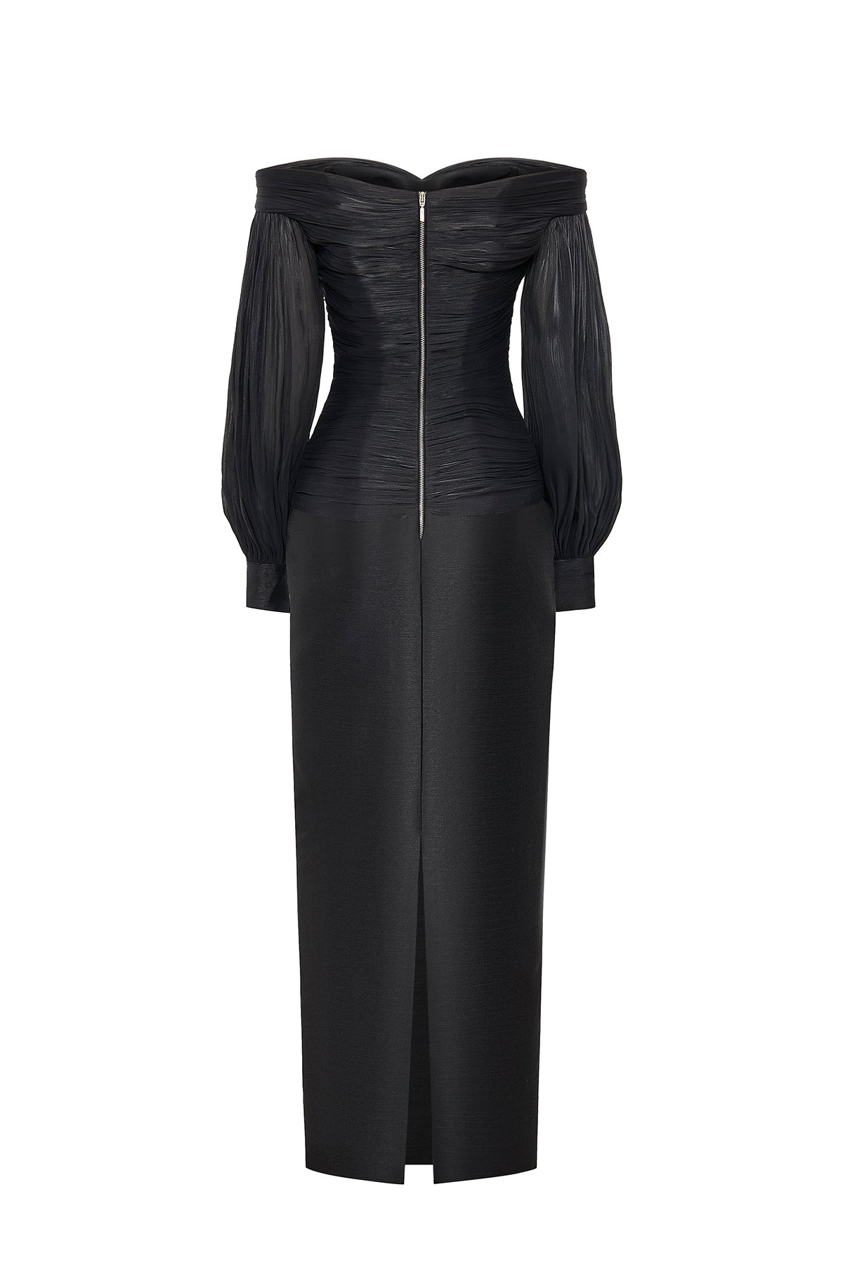 Nythera Off-Shoulder Gathering Maxi Dress