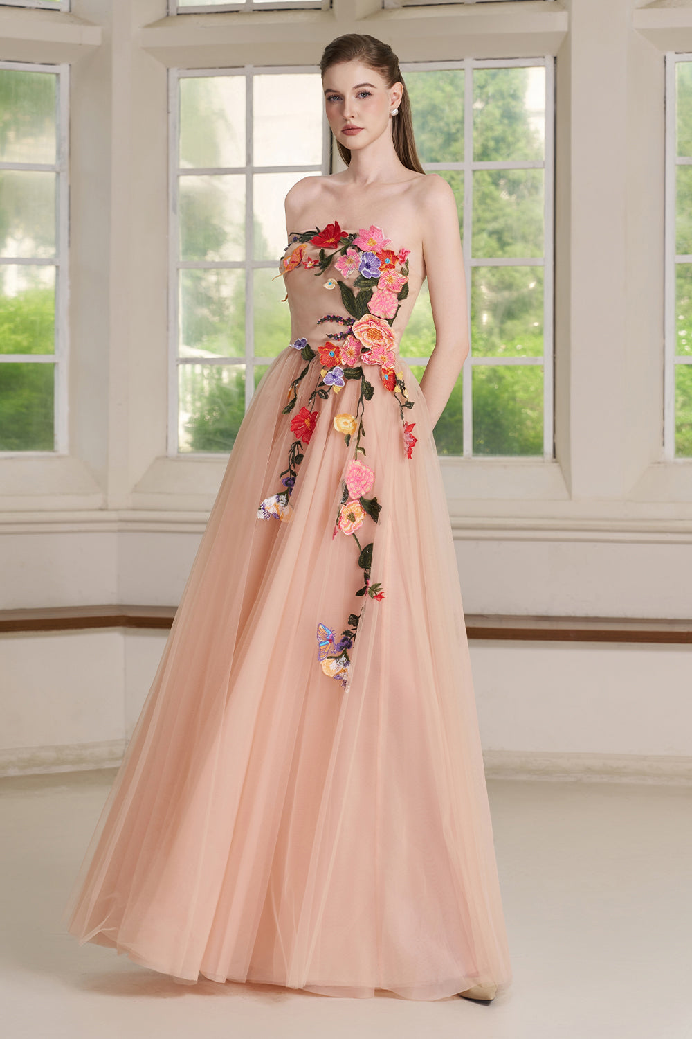 Maelle Applique Maxi Dress