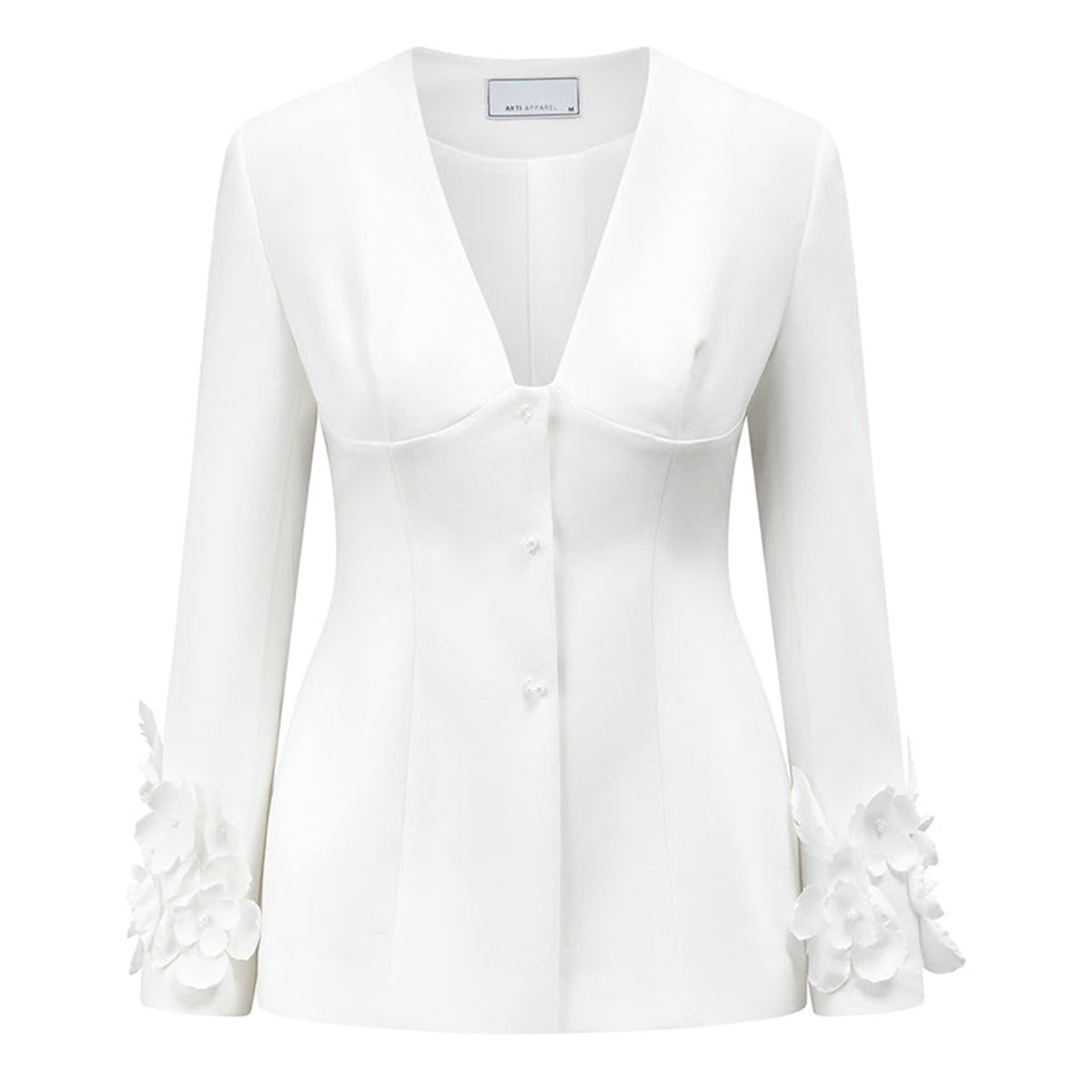Asscher A-line Long Sleeved Cotton Blend Jacket