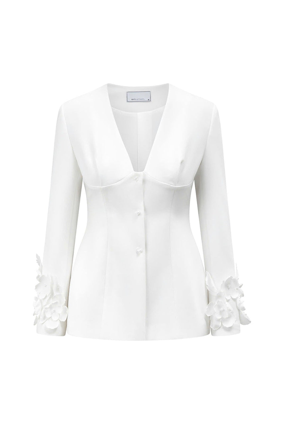 Asscher A-line Long Sleeved Cotton Blend Jacket