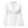 Asscher A-line Long Sleeved Cotton Blend Jacket