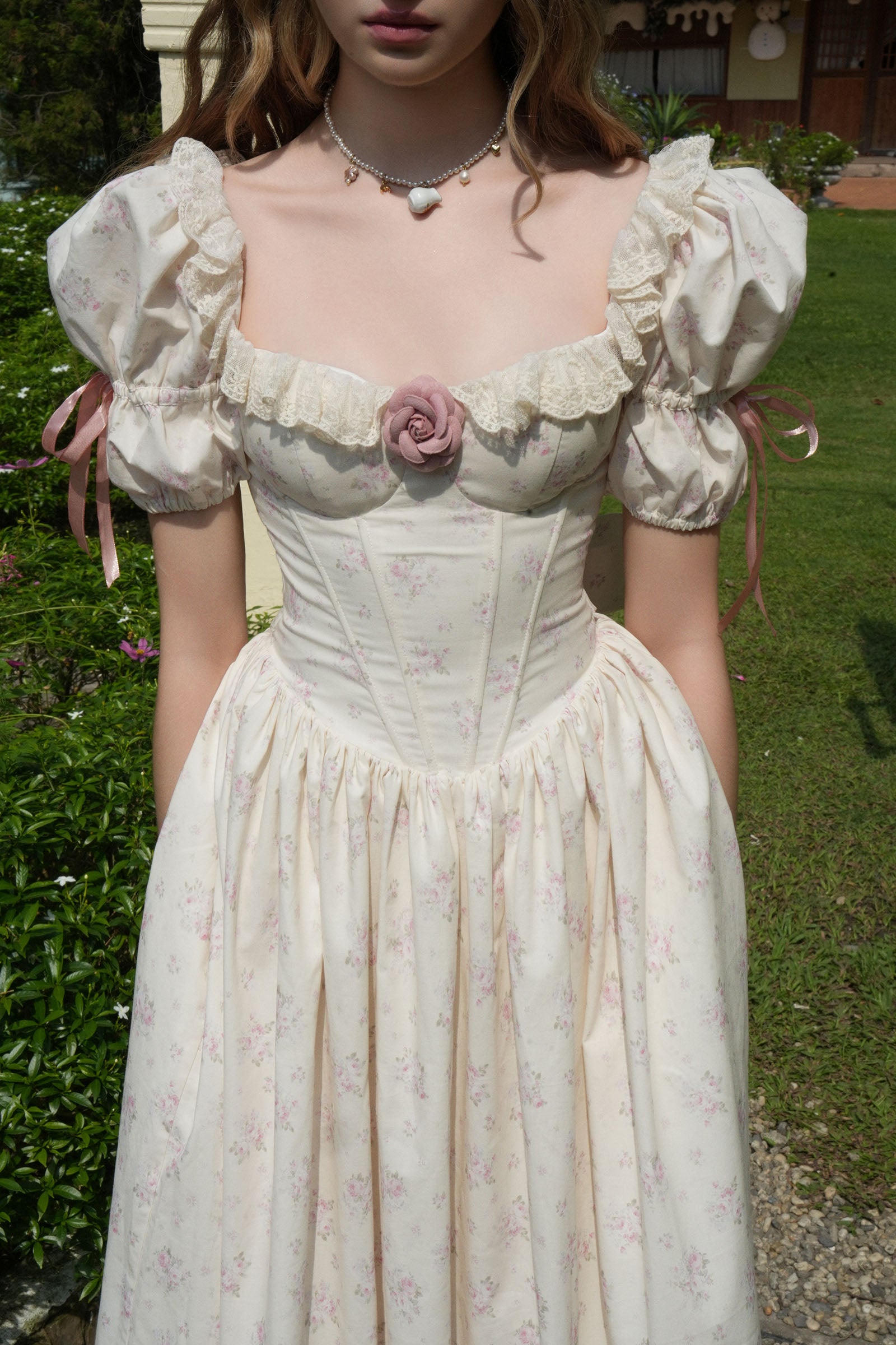 Whisper Ribbon Maxi Dress