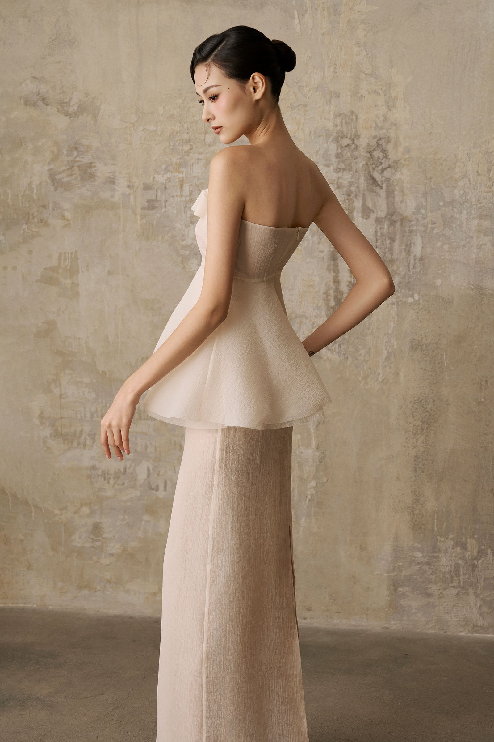 Shirin Peplum Maxi Dress