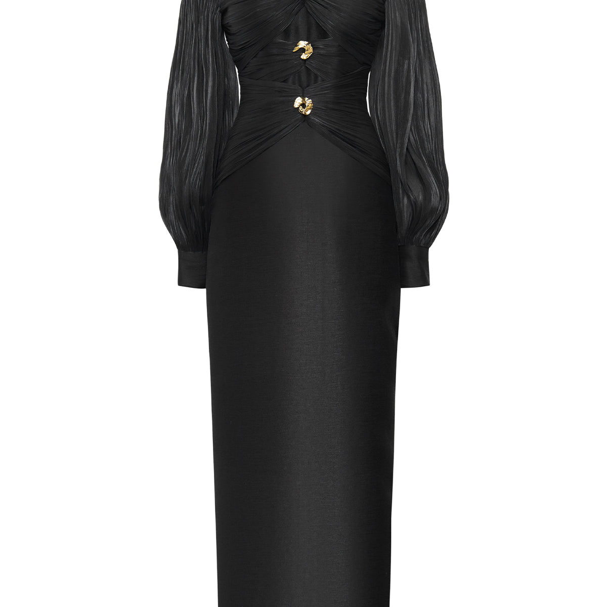 Nythera Off-Shoulder Gathering Maxi Dress