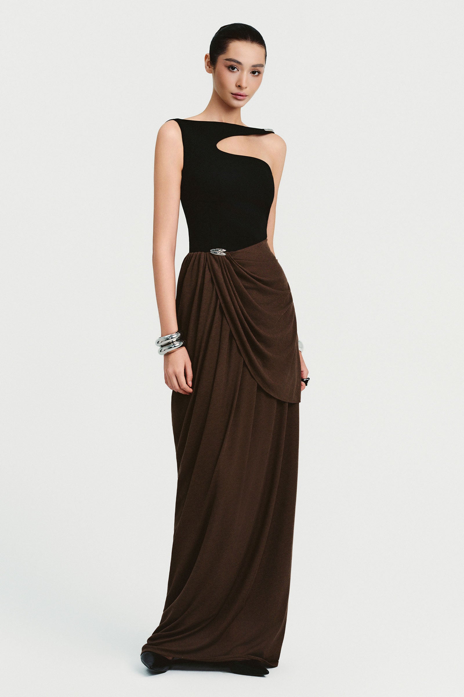 Odessa Draped Maxi Dress