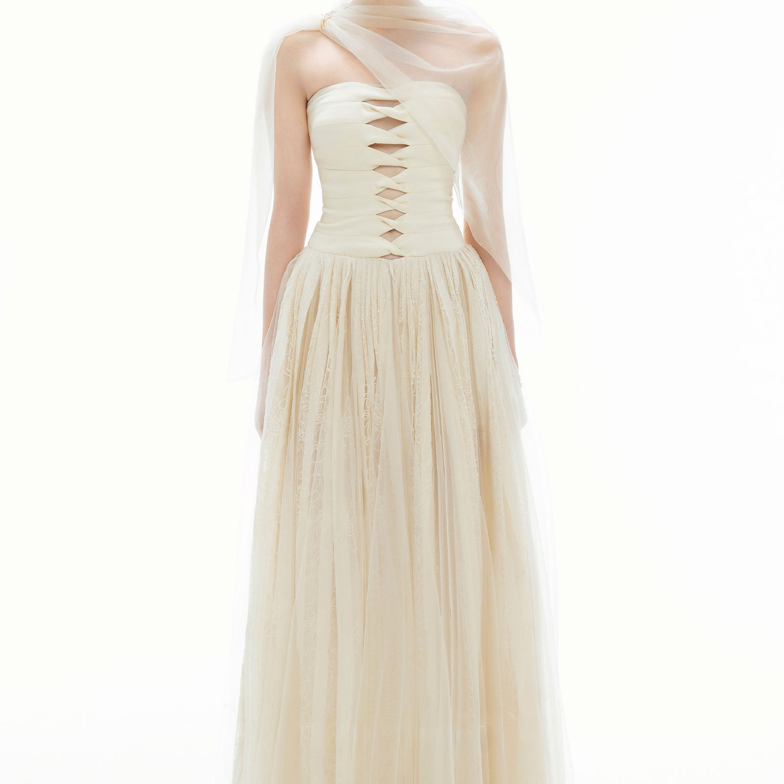 Elizabeth Straight Across Maxi Dress
