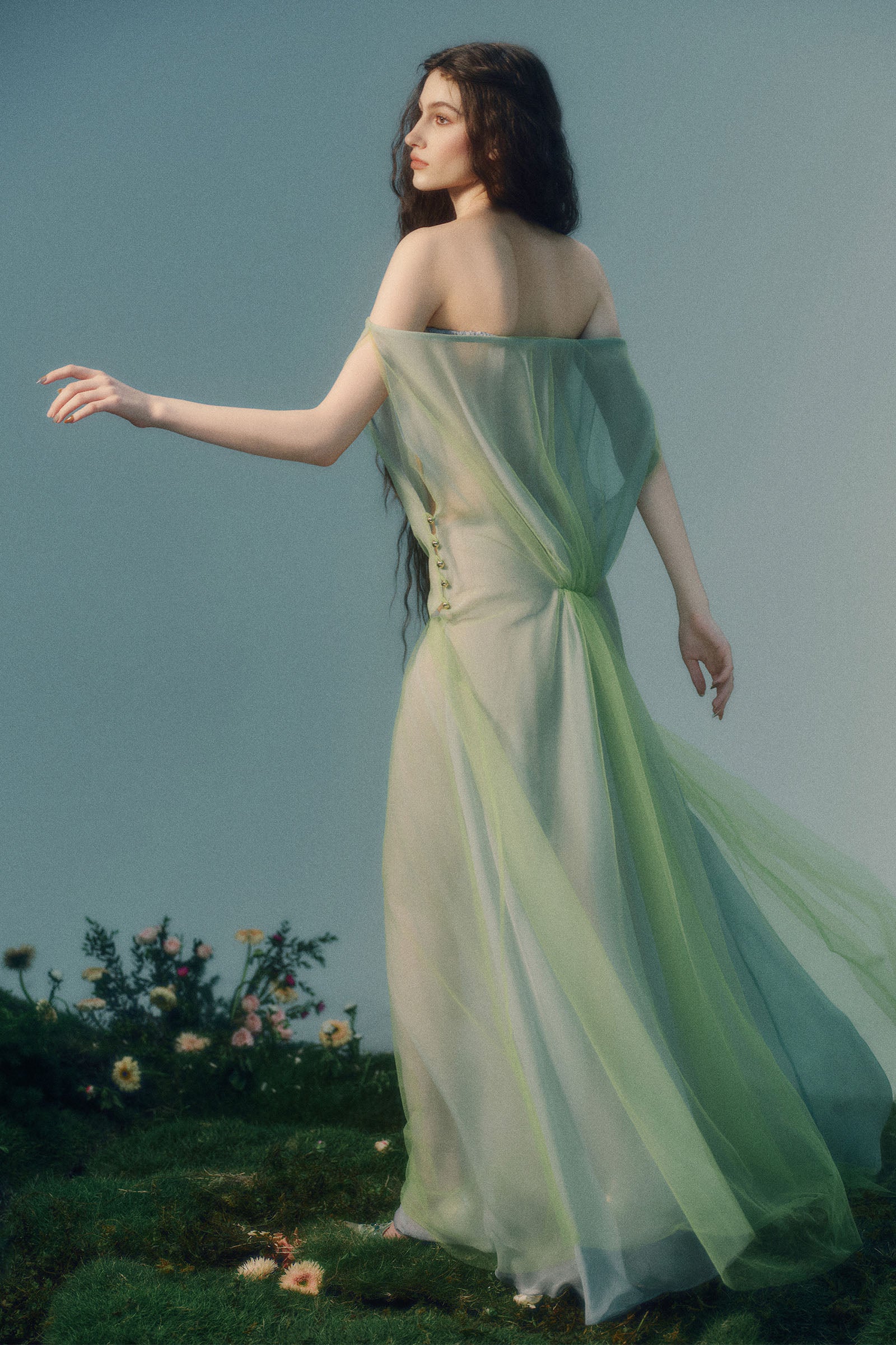 Naiad Off-Shoulder Maxi Dress