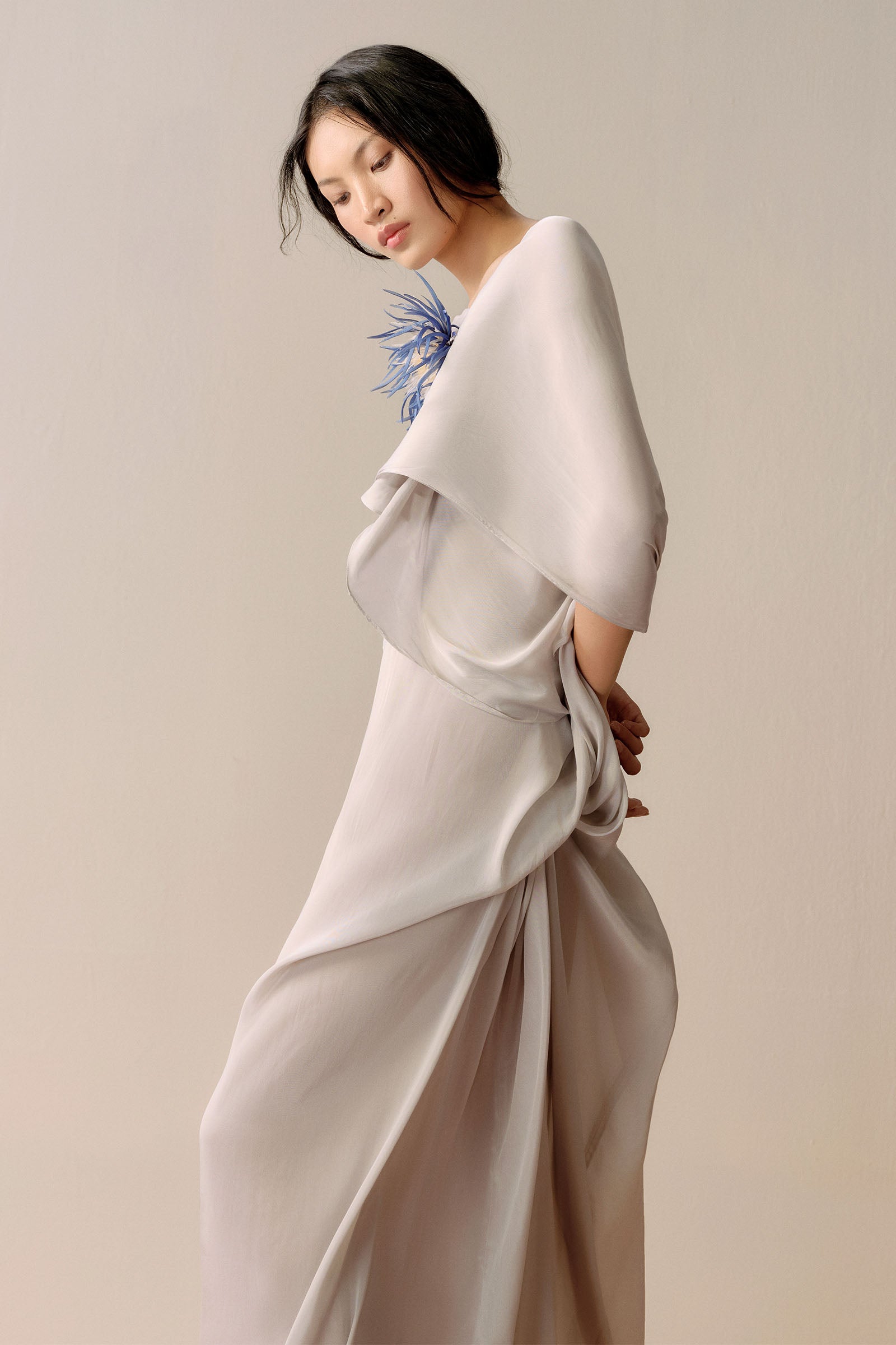 Sienna Cape Sleeve Maxi Dress