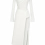 Laly Sheath Extended Flap Spandex Taffeta Ankle Length Dress