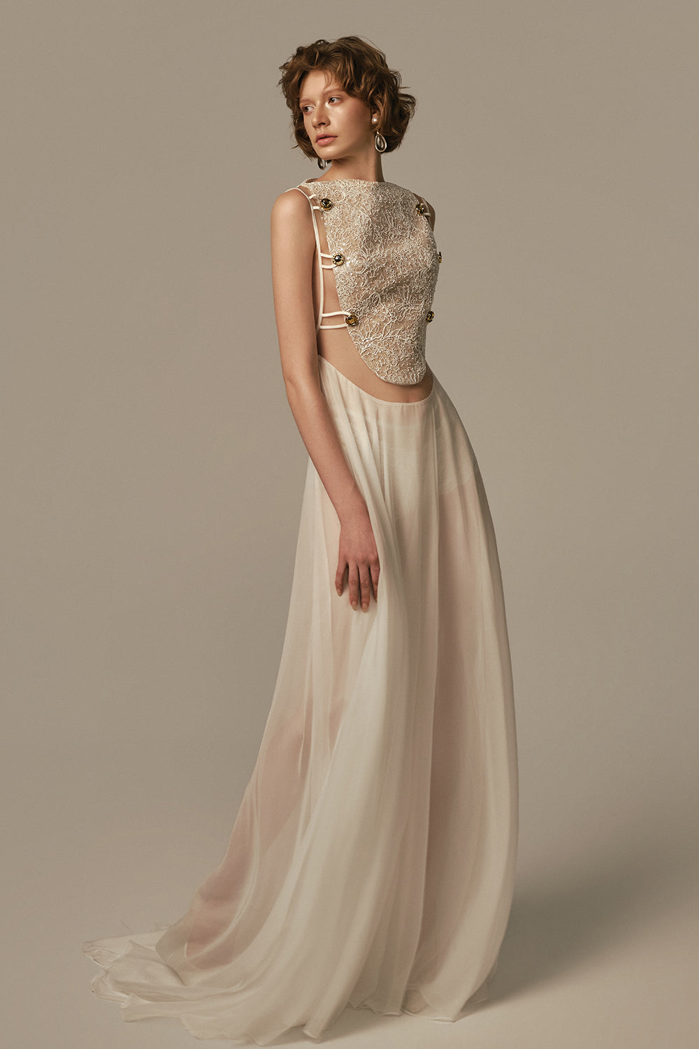 Songe Boat Neck Maxi Dress