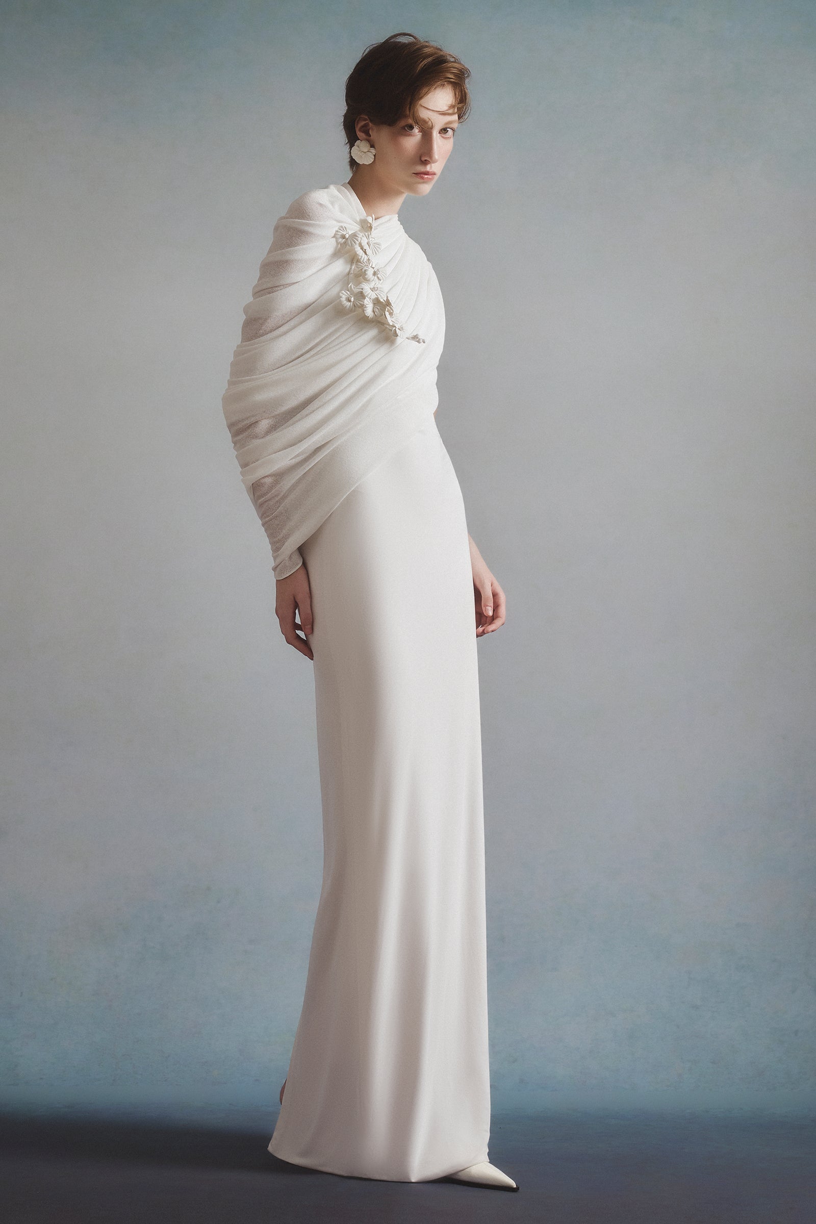 Poise Asymmetric Neck Maxi Dress