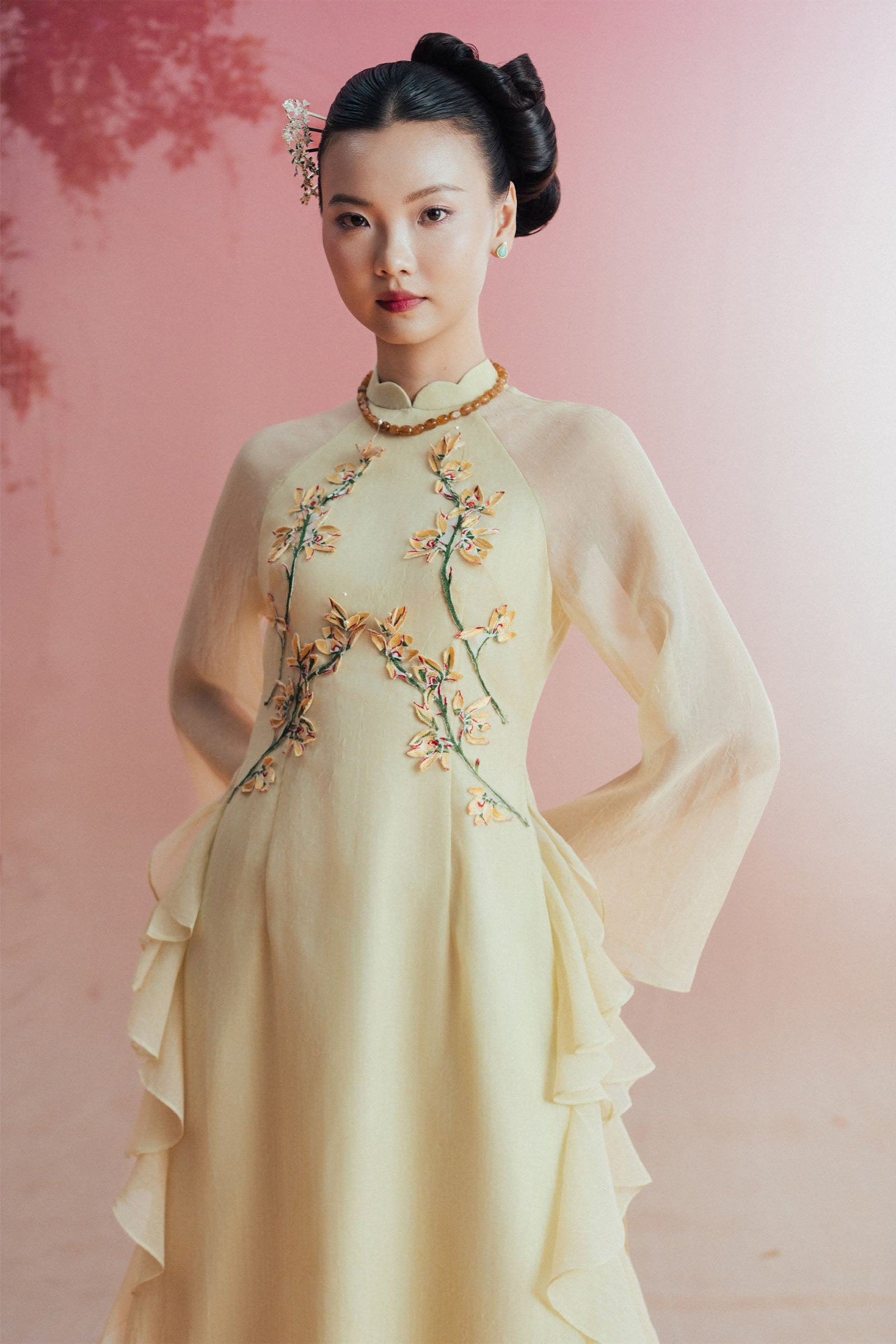 Thanh Lan Scallop Ao Dai Set