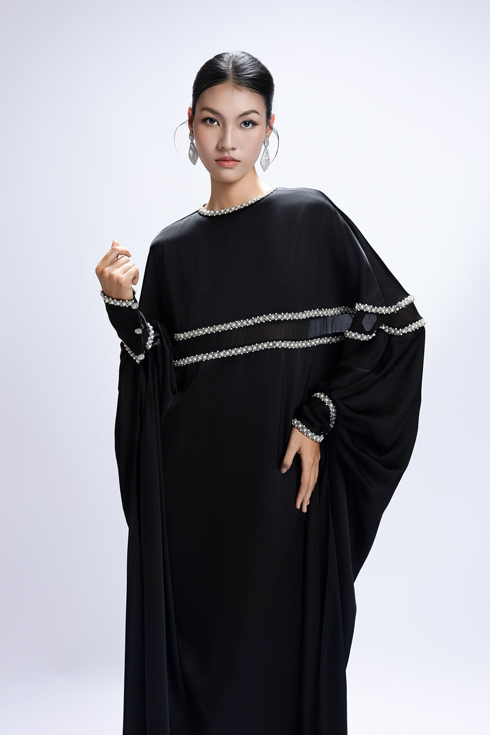 Liora Cocoon Bead Maxi Dress