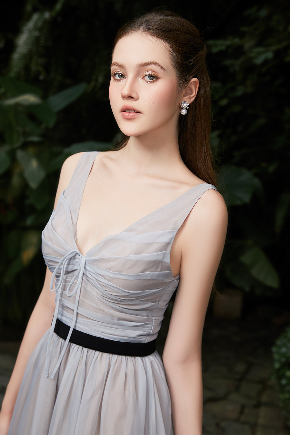 Zivana Ruched Maxi Dress