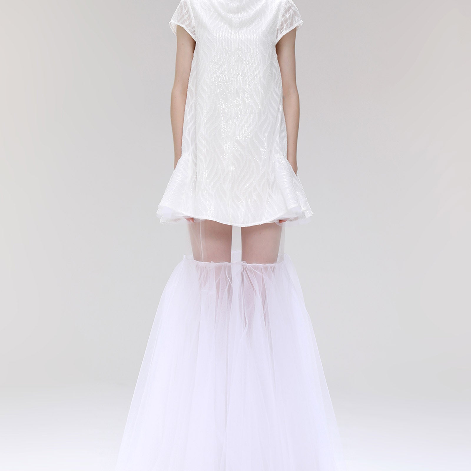 Primevality Cowl Mini Dress