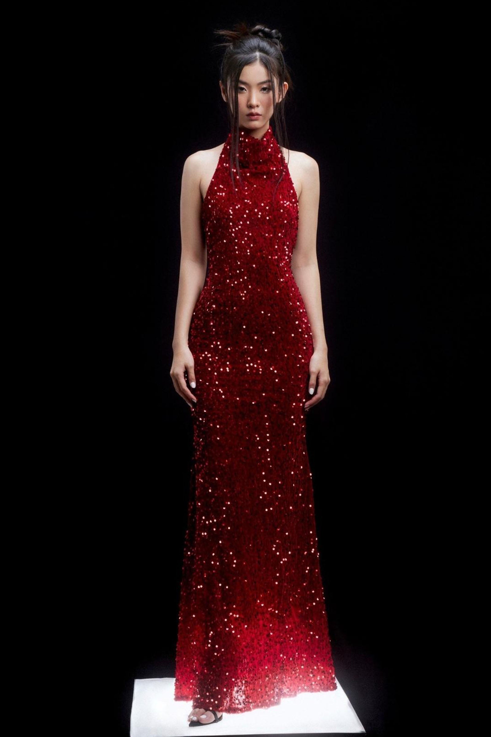 New Moon Sequin Maxi Dress