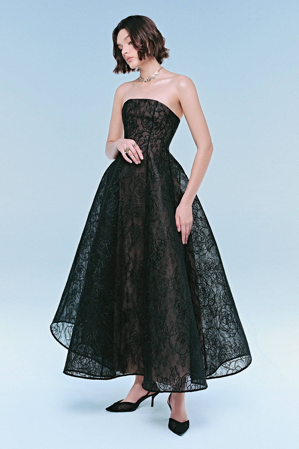 Alyssa Embroidery Maxi Dress