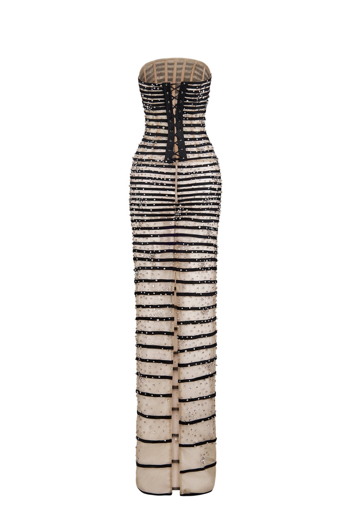 Elaris Bodycon See-Through Chiffon Floor Length Dress