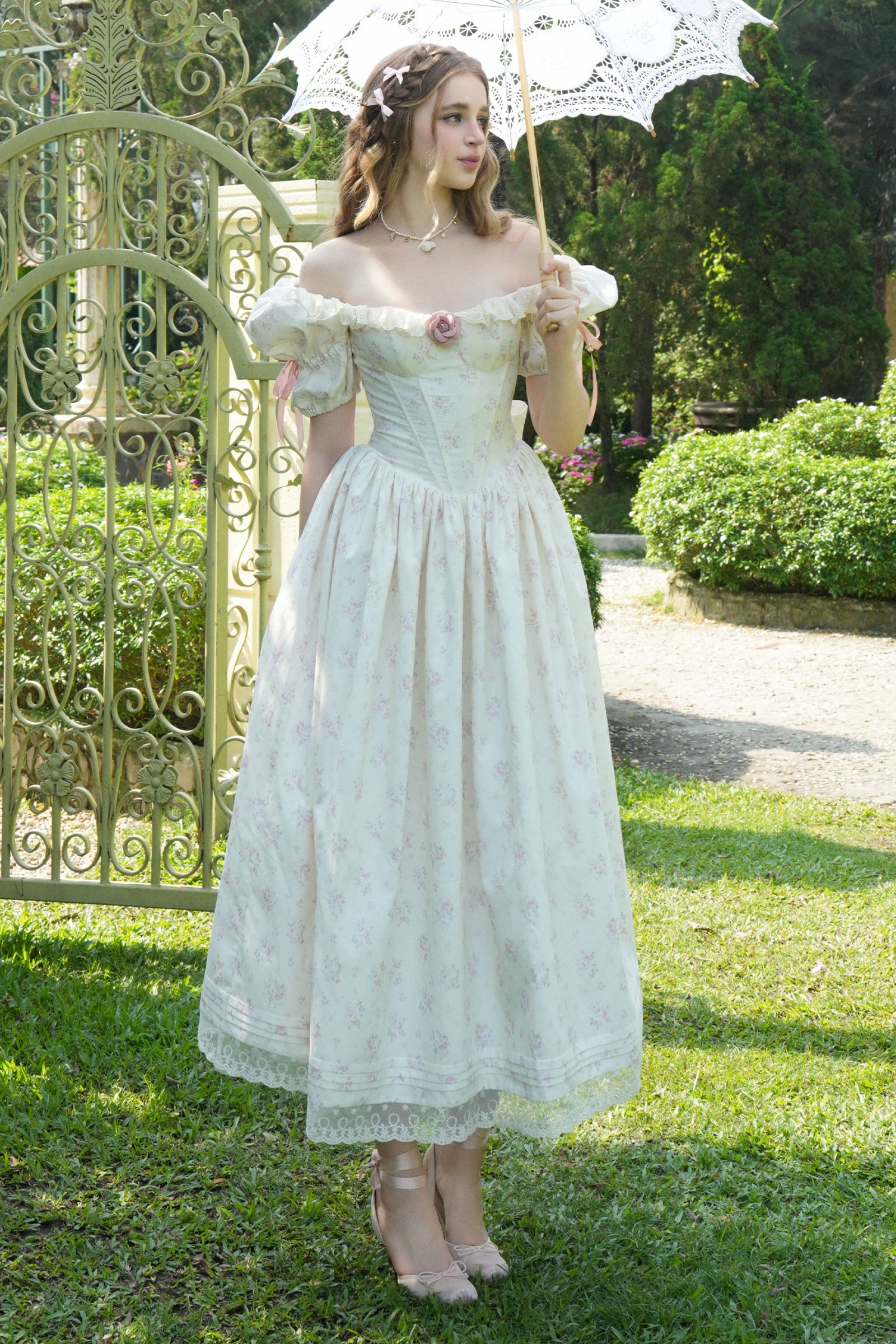 Whisper Ribbon Maxi Dress