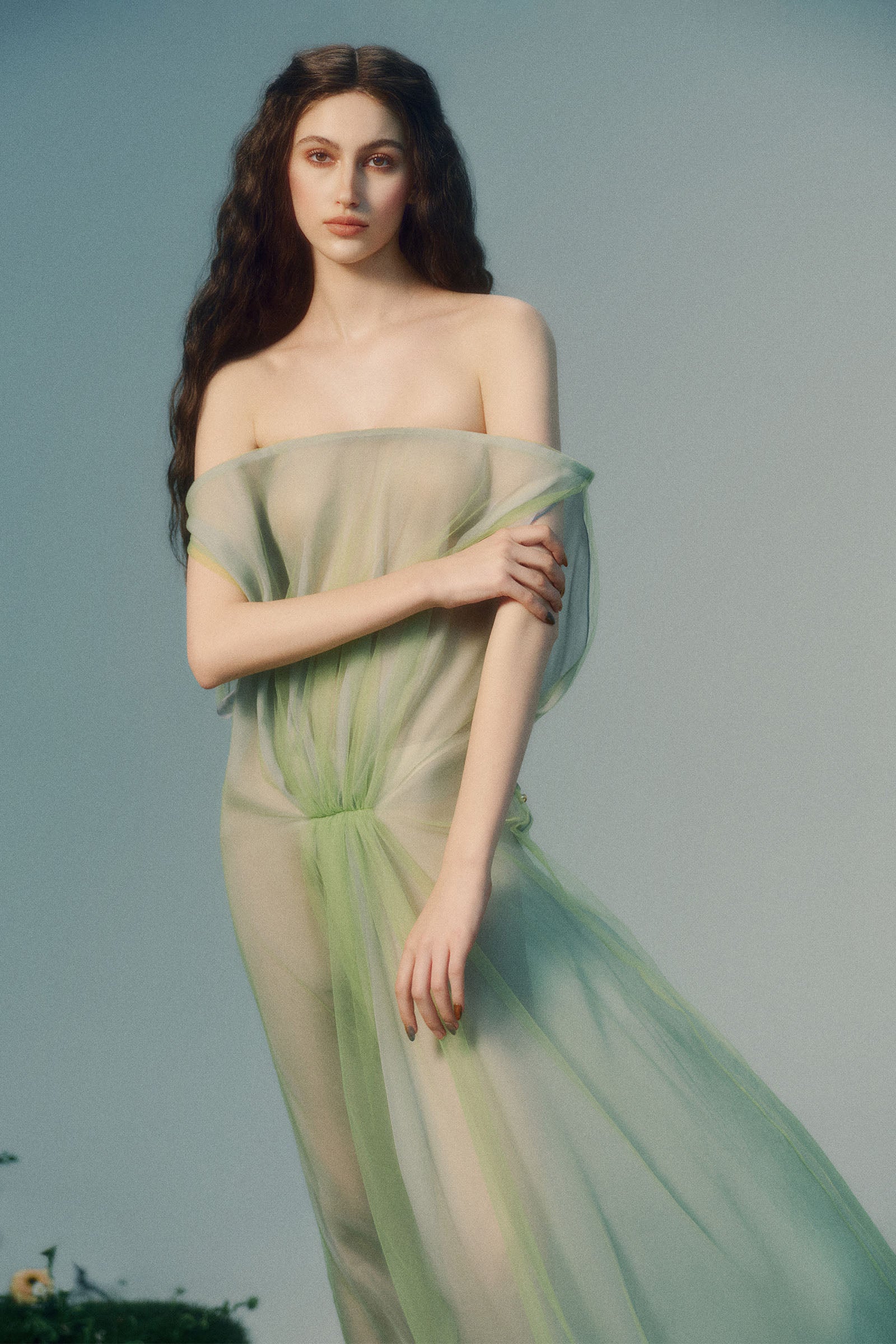 Naiad Off-Shoulder Maxi Dress