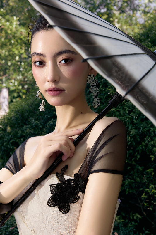 Talia Asymmetric Midi Dress