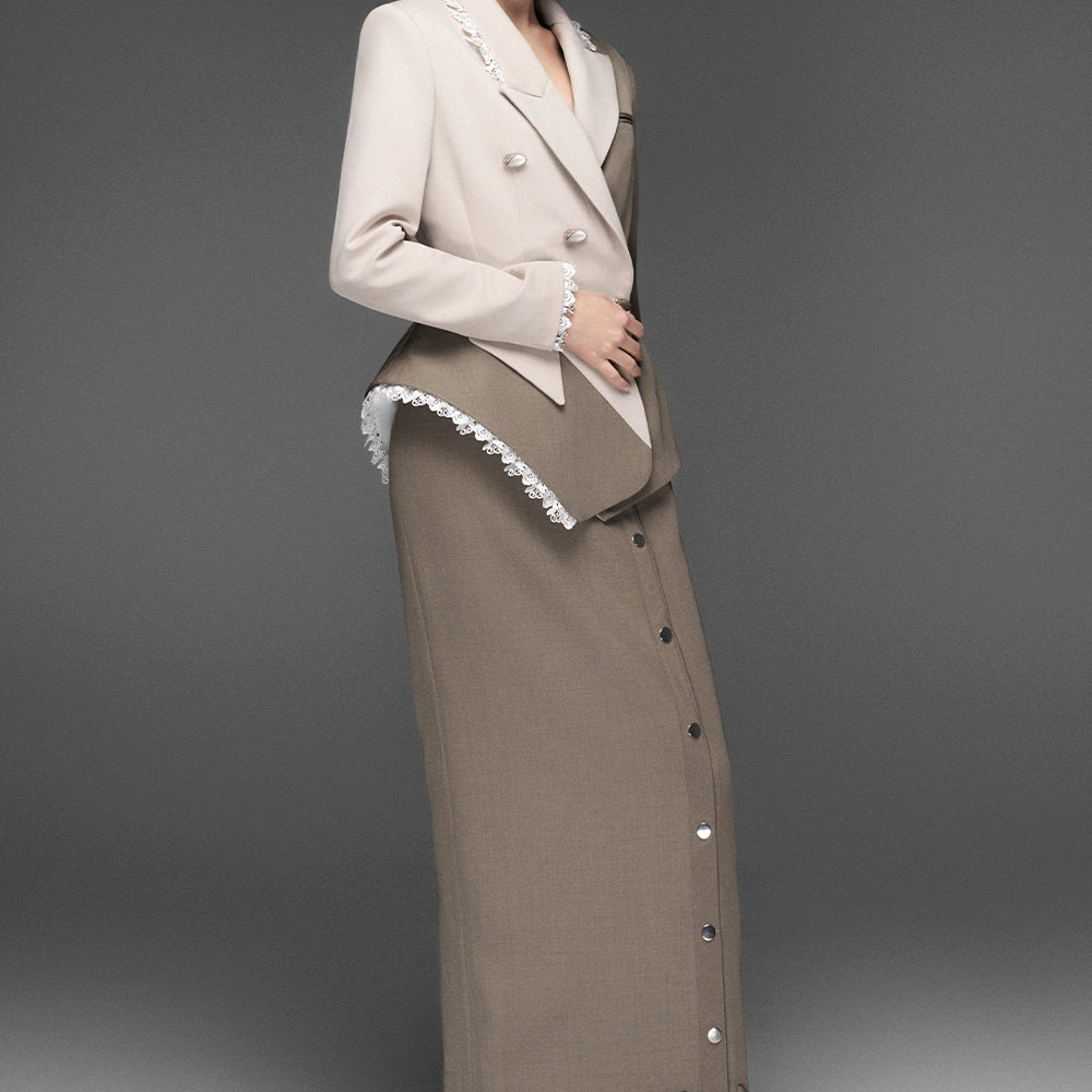 Dalia Button Skirt
