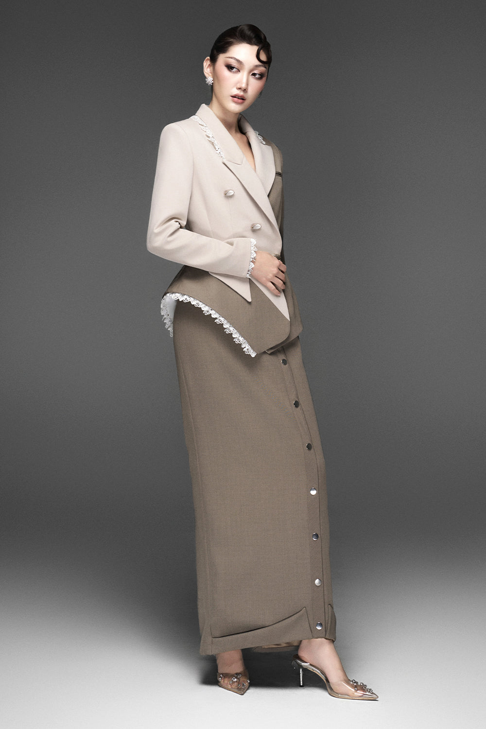 Dalia Button Skirt