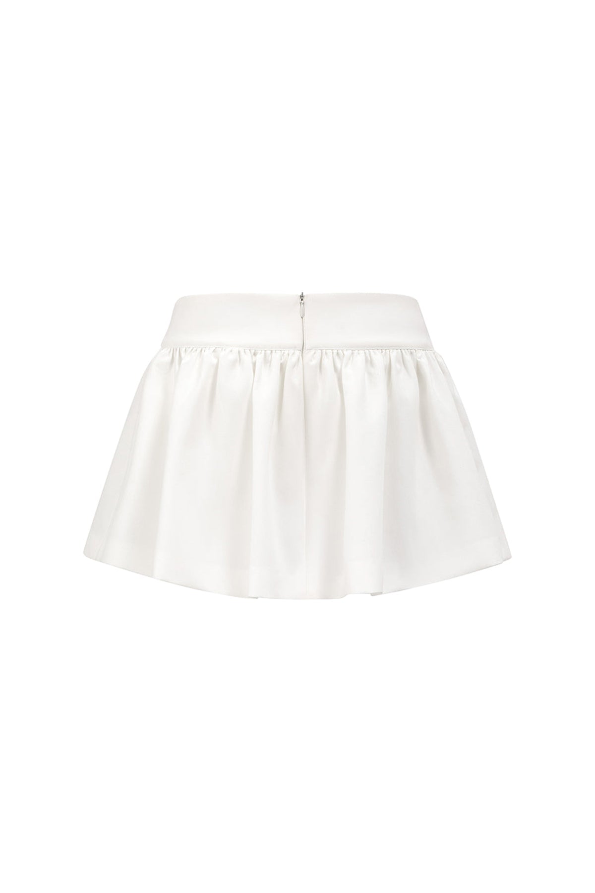 Altemis Rose Fit and Flare High Waist Cotton Blend Mini Skirt