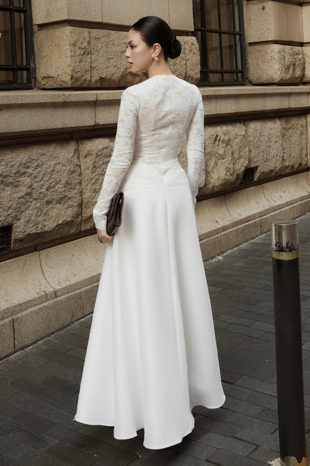Women's Amour A-line Maxi Dress White/Cream White S/M/L MEAN BLVD White / L Women's Amour A-line Maxi Dress White/Cream White S/M/L MEAN BLVD White / L