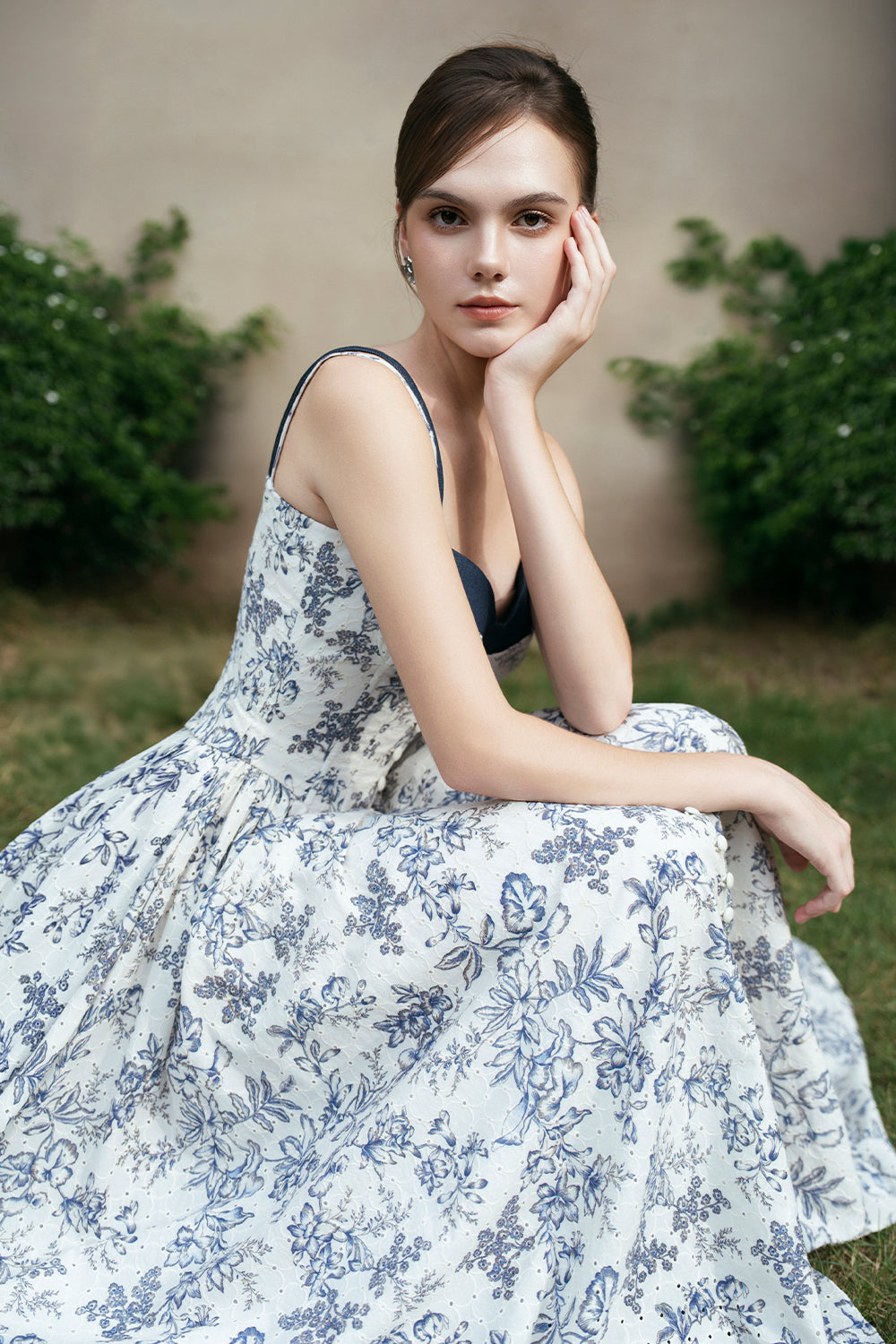 Elowen Button Midi Dress