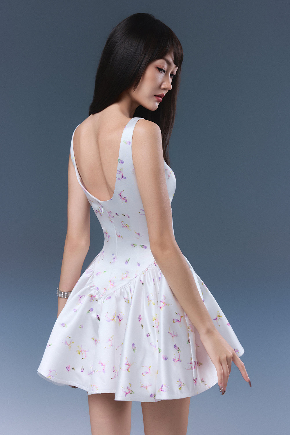Nelle Scoop Neck Mini Dress