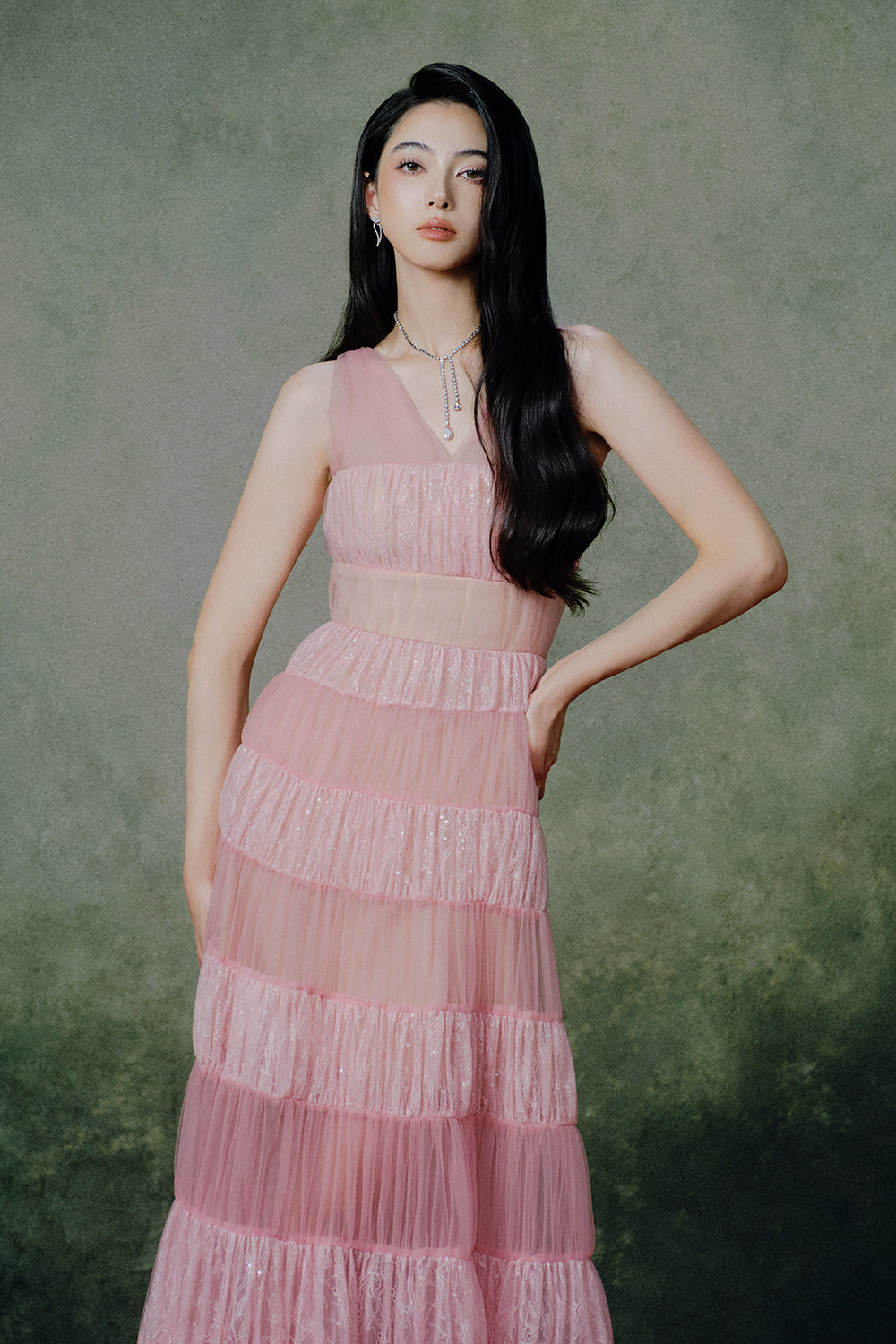 Symphonie V-Neck Maxi Dress