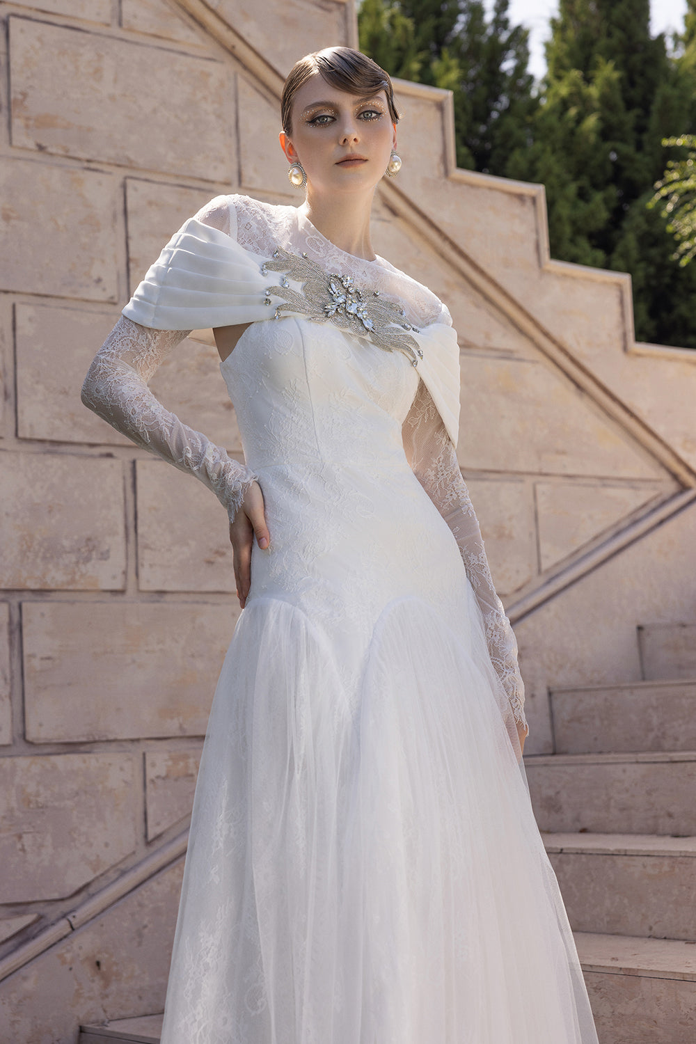 Clara Pleated Maxi Dress