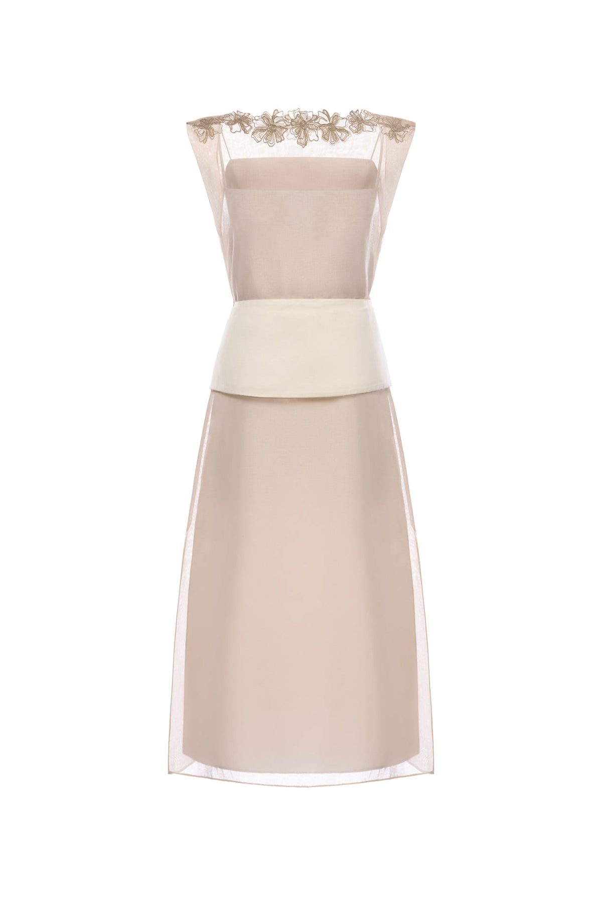 Ivy Boat Applique Midi Dress