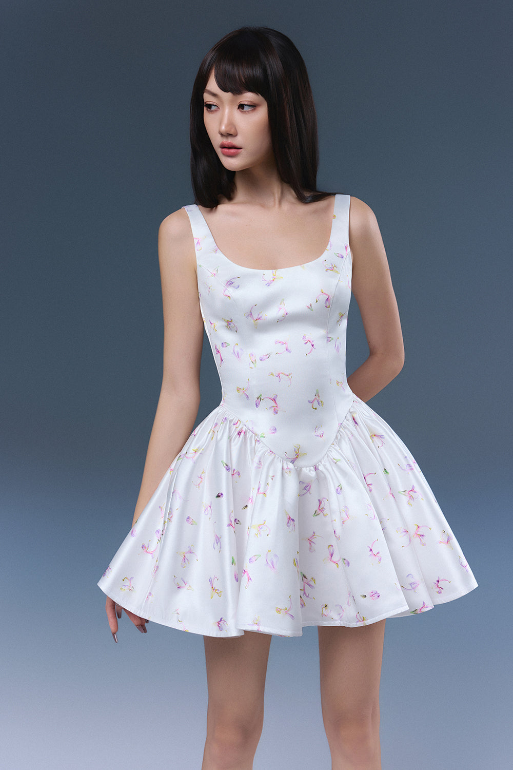 Nelle Scoop Neck Mini Dress