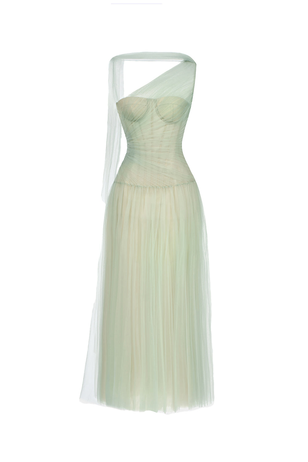 Draped Midi Dress