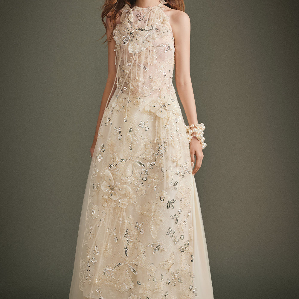 Papillon Applique Ao Dai Set